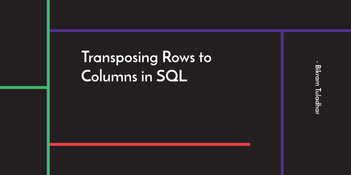 SQL Transpose